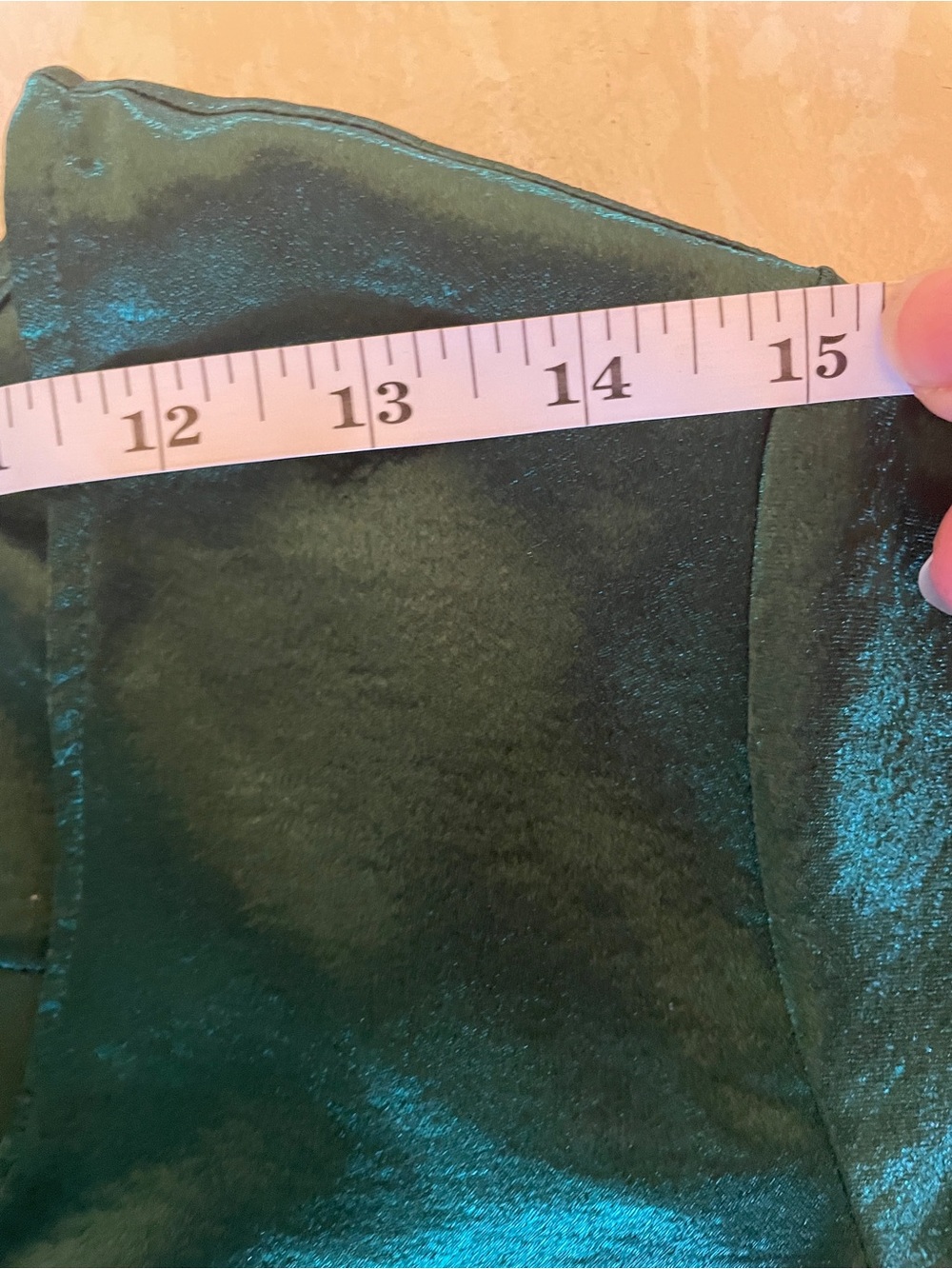 Guess Emerald Green Satin Wrap Peplum Blouse - Picture 13 of 14